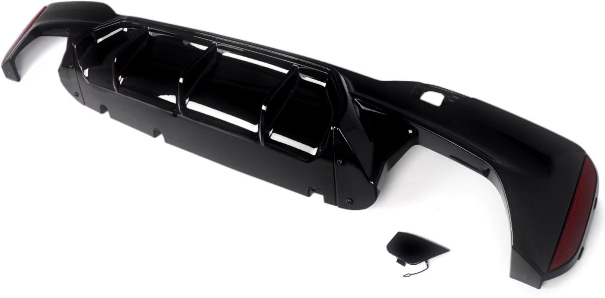 M5 Stijl Achterdiffuser Lip - Voor BMW G30 520i/530i/540i M Sport (2017-2021)- Glanzend Zwart ABS - Auto accessoires