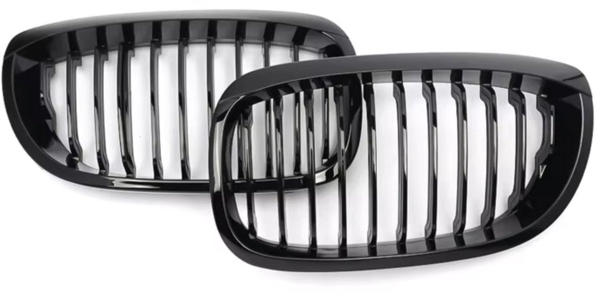 Niergrille Stratos - Voorbumper Niergrille - Glanzend Zwart - Auto accessoires - Voor BMW E46 325ci/330ci 3 Serie 2-Deurs LCI (2002-2006)