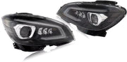 Hoofdkoplampen 2x - Voor Mercedes C-Klasse W204/S204 (2011-2014) - GT Look - Auto Accessoires