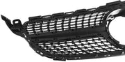 Stratos DiamantGrille - Voorbumper Grille - AMG Diamant Stijl - Gloss Zwart - Voor Mercedes C-Klasse W205 (2018+) - Auto Accessoires