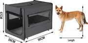 Bolt Edge Hondenbench - Grijs - Stof - Voor auto - 90x59x67cm