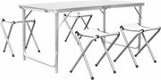 Happyment Picknicktafel - 4 personen - Inklapbaar - Camping klaptafel - Kinderen & volwassenen - Verstelbaar in hoogte