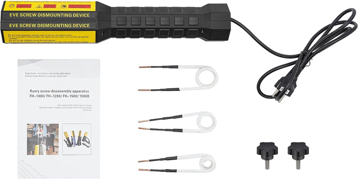 Magnetische Inductie Heater Kit - LED Verlichting & Comfort Grip - Vlamloos Verwarmen voor Auto Reparatie - 8/10 Coils Inclusief