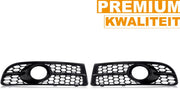 Mistgrille Shield Vortron - Mistlicht Grille bescherming - Voor Audi A4 B7 S-Line (2005-2008) - Honingraat