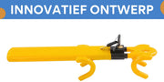 Universele auto Stuurslot - Stuurbeveiliging - Diefstalpreventie - Hoog Beveiligingsniveau & Zelfverdedigingstool - Geschikt voor Diverse Stuurwielen - Geel
