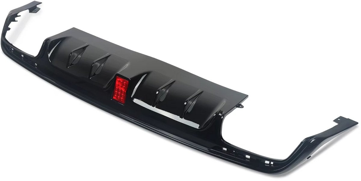Achterbumper - Voor Mercedes S-Klasse W222 2013-2017 - Auto accessoires - Diffuser - Gloss Zwart - AMG lijn