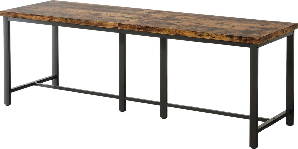 Dubbel computerbureau - 200cm bureau - Vintage - Voor volwassenen