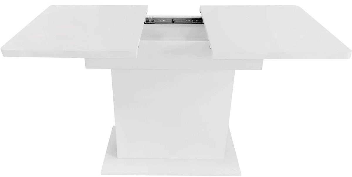 Eettafel - Keukentafel - Uitschuifbaar - Voor Woonkamer of Eethoek - Met Opbergruimte & Modern Design - Rechthoekig IJzer & Hout