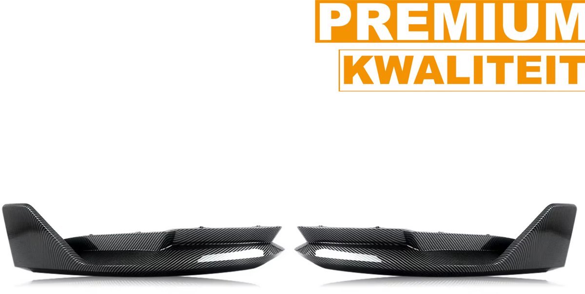 Splitter Lip Fioren - Voorbumper Schorten - Voor BMW G80 M3/G82 Coupe (2021-2023) - MP Stijl - Koolstofvezel Look - Auto accessoires