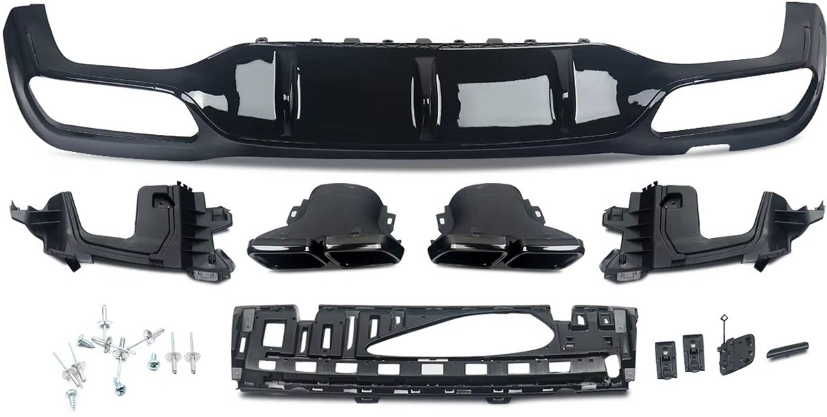 Voorbumper grille - Radiator - Voor VW Passat (2012-2015) - Onderste Grille & Mistlicht Cover Set