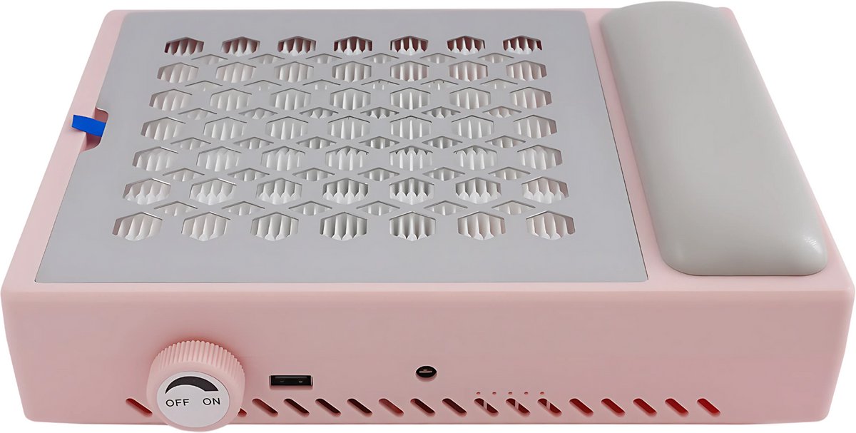 Stofafzuiger voor nagels - Manicure tafel - Nail Dust Collector - Voor Nagelstof Verwijderen - Roze