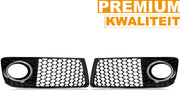Voorbumper Mistlicht Grille Covers - Voor Audi TT MK2 8J (2010-2014) - Honingraat Mesh