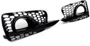 Mistlamp Grille Covers - Voor Infiniti Q50 (2014-2017) - Honingraat Stijl - Glanzend Zwart