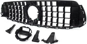 Voorbumper - Voor Mercedes GLC-Klasse X253 2020-2023 - Auto accessoires - Grille - Chroom/Zwart
