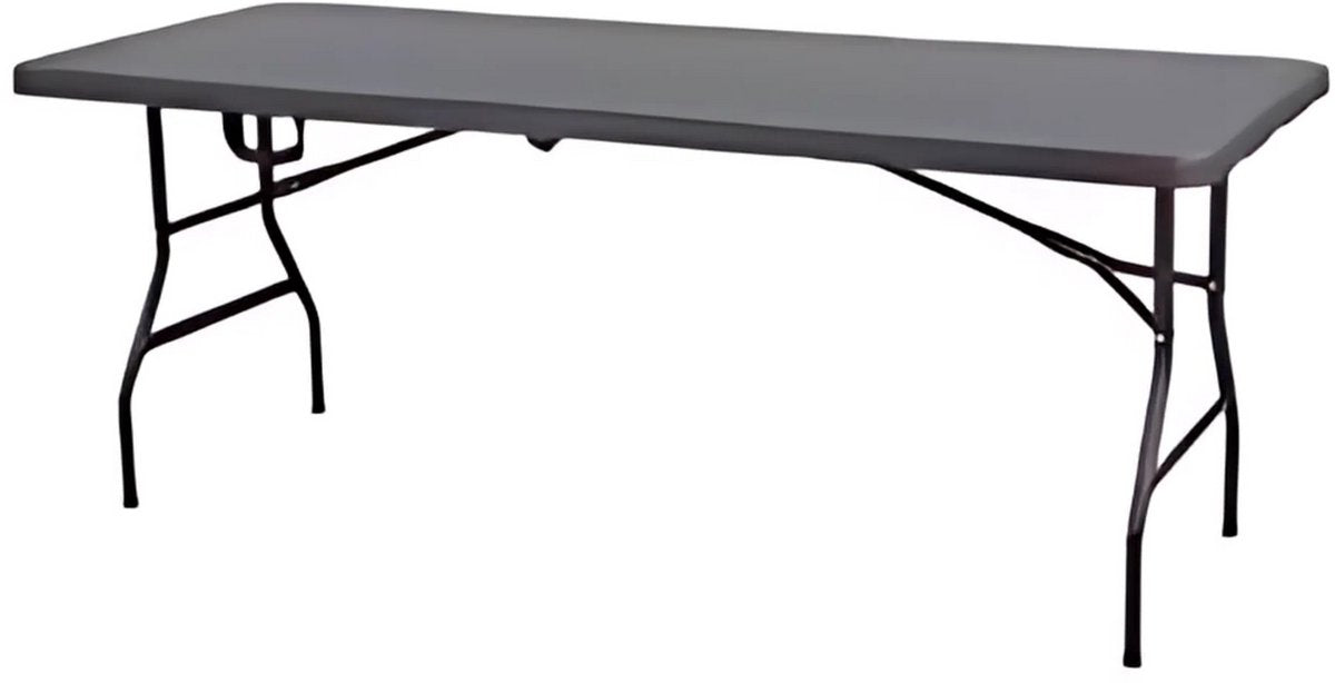 Tuin klaptafel- Kampeertafel - Campingtafel - Rotan look camping catering tafel met handvat, buiten opvouwbare schraagtafel voor picknick - 1,8M
