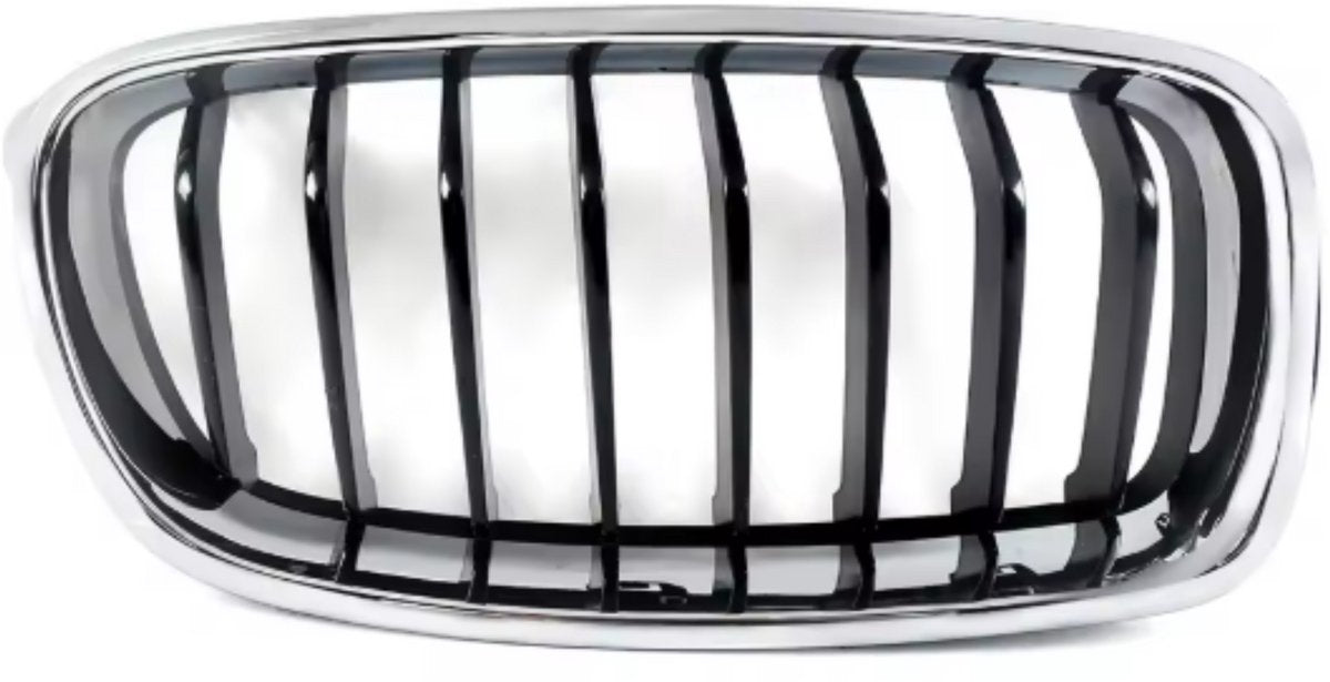 Rechter voor Nier grille - Voor BMW 3 Serie F30/F31/F35 (2012-2018) - Chroom & Zwart - Auto accessoires
