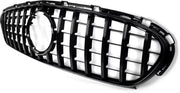Voorbumper Grille Tavien - GT Stijl - Geheel Zwart - Auto Accessoires - Voor Mercedes X254 GLC300 Sport Model (2023-2024)