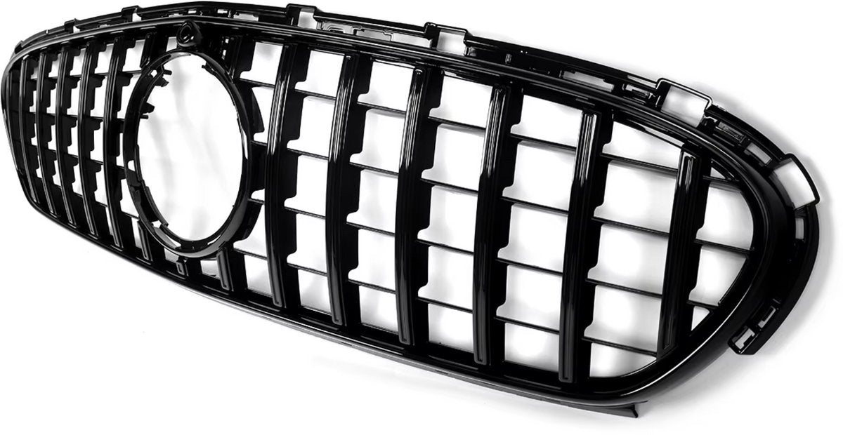 Voorbumper Grille Tavien - GT Stijl - Geheel Zwart - Auto Accessoires - Voor Mercedes X254 GLC300 Sport Model (2023-2024)