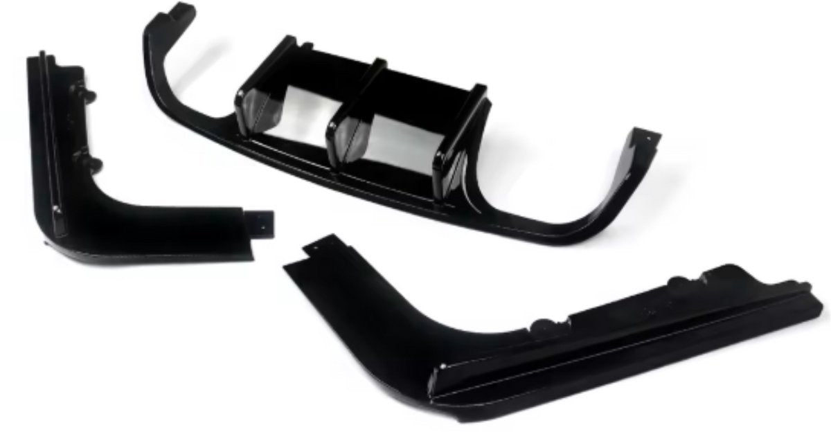 Diffuser Lipspoiler Voltrax - Achterbumper Lipspoiler Diffuser - Voor BMW E92 Coupe/E93 Cabriolet M3 (2008-2013) - Koolstofvezel - Auto accessoires