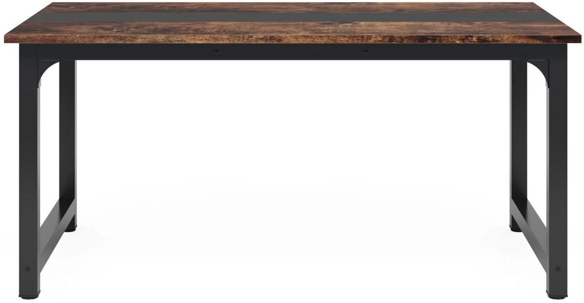 Eettafel Oslo - 75 cm (H) × 160 cm (B) × 80 cm (D) - Voor 6 personen - Voor Keuken of eetkamer - Bruin