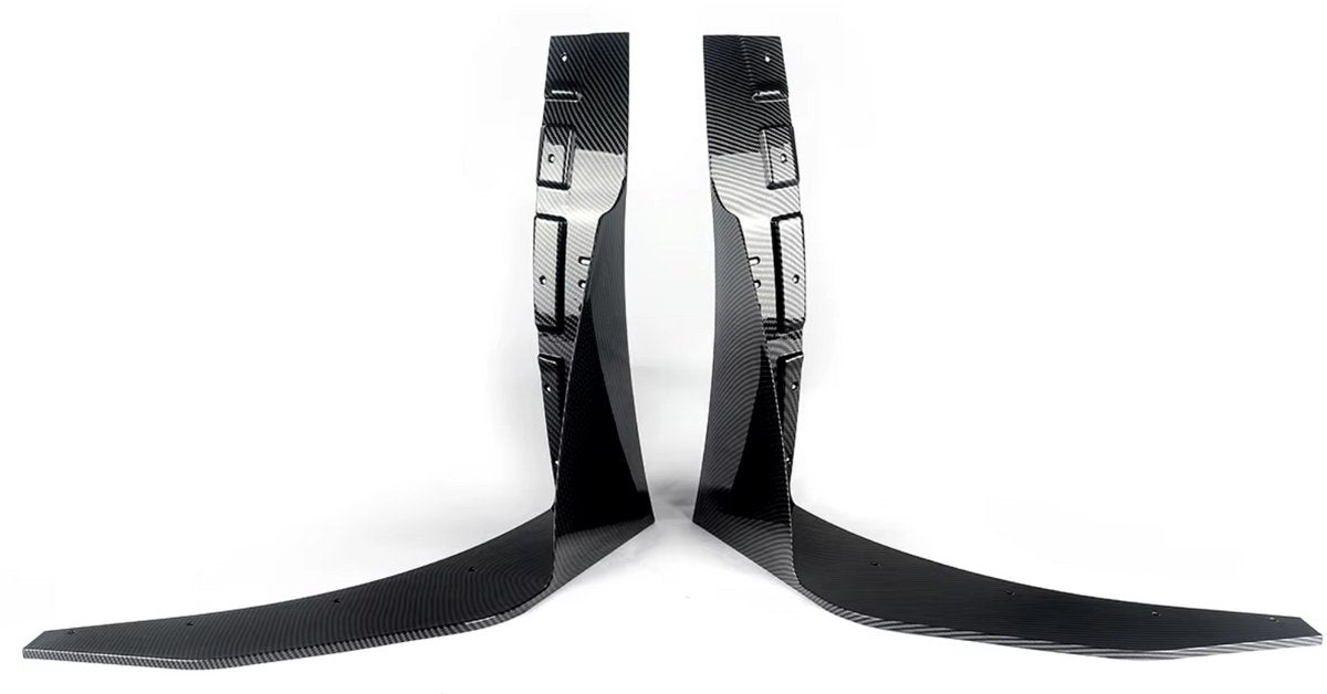 Voorbumper Splitterverlengingen Iron - Voor Corvette C7 (2014-2019)- Geschilderd