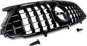 GT Grille Nitros - Voorbumper Grille - Voor Mercedes GLA-Klasse H247 (2020-2023) - Glanzend Zwart - GT Stijl - Auto Accessoires