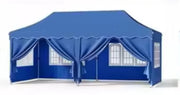 Paviljoen- Partytent - Tuin tent - Overkapping - Gazebo - Opvouwbare Partytent met Zijwanden - UV50+ Bescherming - Waterdicht & Stevig - Voor Tuinfeest & Buitengebruik - Blauw - 3x6m