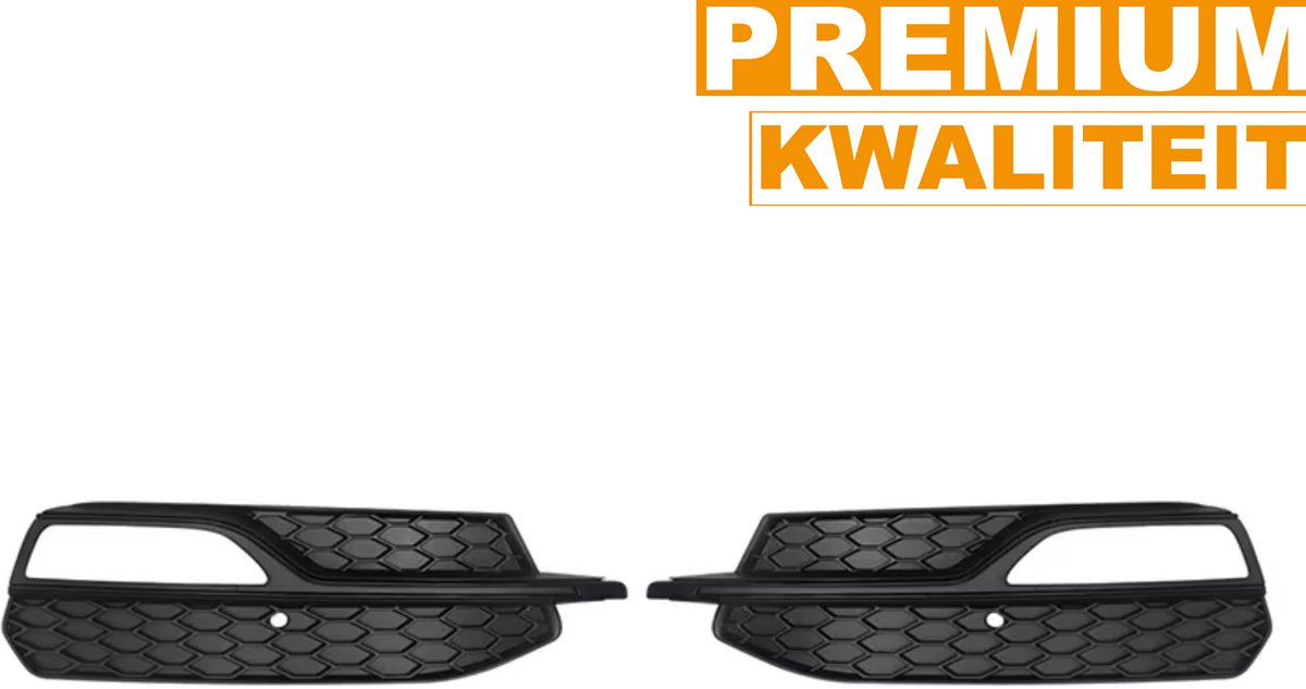 Grille - Voor Audi A3 S-Line 2014-2016 / A3 S3 2013-2017 - Auto accessoires - Honingraat grille - Zwart - ABS