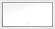 Badkamerspiegel Chateau - Met verlichting - 100x60cm - Spiegel voor Badkamer, Make-up & Wandmontage - Dimbaar licht