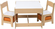 Bolt Edge Kindertafel en Stoeltjes - Speeltafel - Kinderbureau - Wit