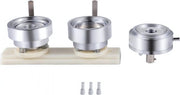 Button maker - 3 stuks - Snijmachine- Aluminium button machine - Badge maker - Knopenmachine - Pin - Handmatige buttonmaker pers