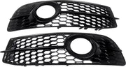 Voorbumper - Voor Audi A6 C6 S-Line 2009-2012 - Auto accessoires - Mistlichtgrille - Honingraat - Gloss Zwart