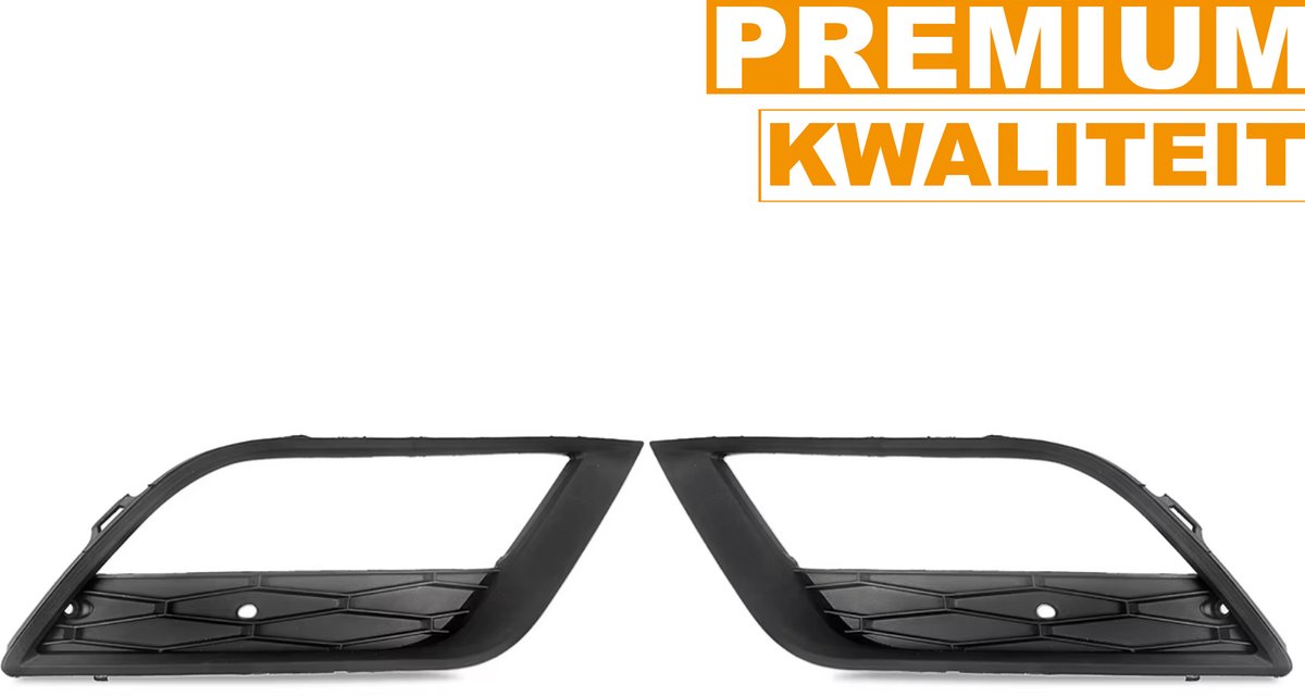 Voorbumper - Voor Seat Ibiza 2012-2016 - Auto accessoires - Mistlicht grille cover - Links en rechts - Zwart