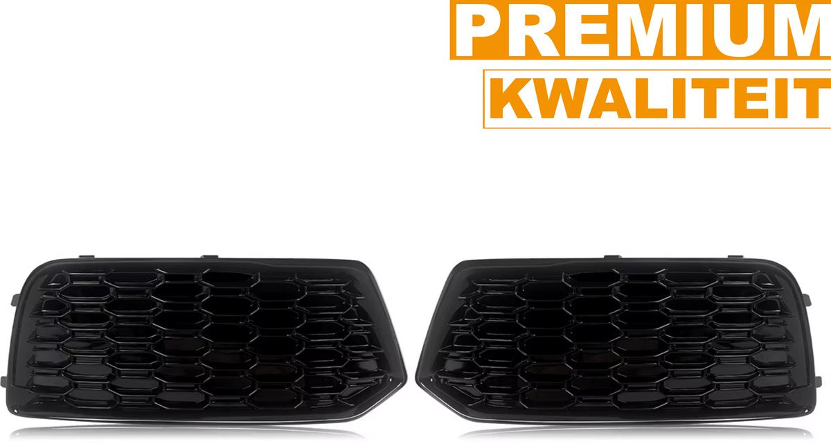 Voorbumper - Voor Audi Q5 2018-2022 - Auto accessoires - Honingraat bumper grille randen - Links + Rechts