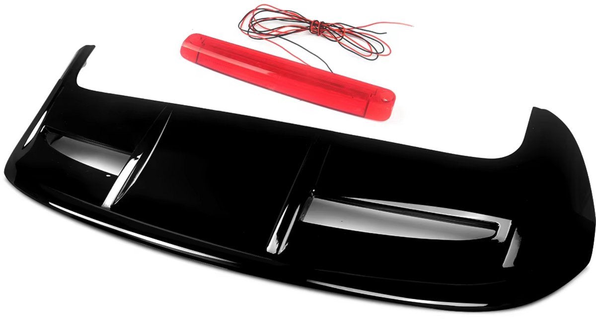 Spoiler Stridon - Achterbumper Spoiler Glanzend - Voor Ford Fiesta MK7/MK7.5 (2008-2019) - ST Stijl - Glanzend Zwart
