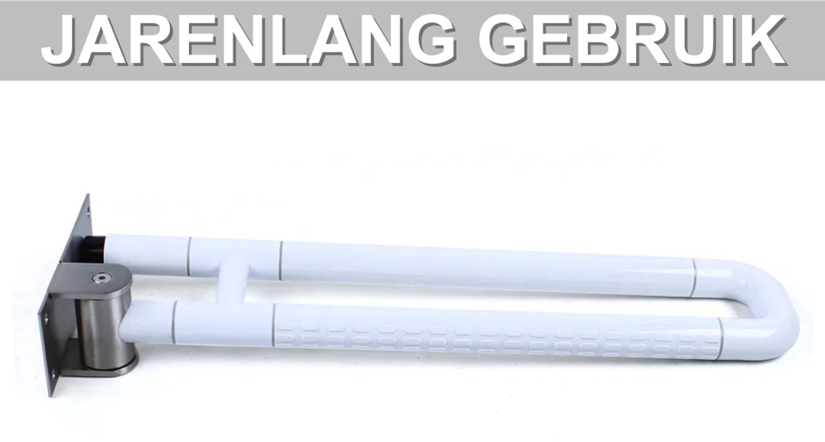 Toilet wandbeugel - Voor badkamer en toilet - Handgreep - 60cm - Steunbeugel met antislip - Ouderen- WC