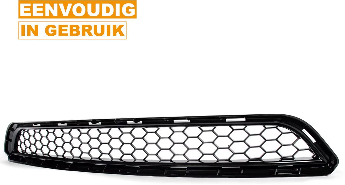Voorbumper Grille Veloce - Lagere Honingraat Grille - Gloss Zwart - Voor Ford Fiesta (2013-2017) - Auto Accessoires