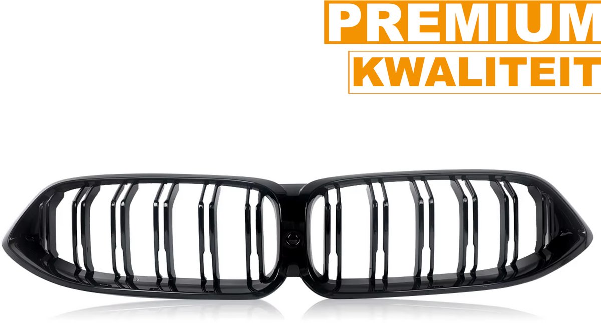 Voorbumper grille Vortex - Gloss Zwart - Met Camera - Auto accessoires - Voor BMW 8 Serie G14/G15/G16 (2020-2022)