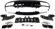 Achterbumper - Voor Mercedes C-Klasse C205/A205 Coupe/Convertible 2015-2018 - Auto accessoires - Splitter lip - C63 stijl