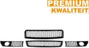Grille RS Quorin - Zwart RS Stijl Voorste Bovenste Grill + Mistlicht Grille A4B6 - Voor Audi A4 B6 (2002-2005) - Auto Accessoires
