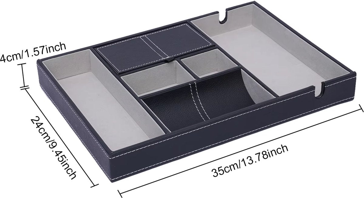 Sieradendoos - Juwelendoos - Sieradenopbergdoos – 6-vaks – Luxe – Organizer voor accessoires