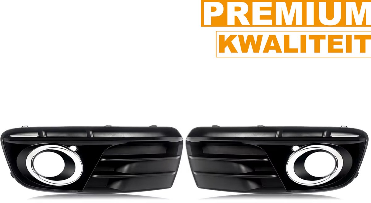 Voorbumper - Voor Audi Q5 2013-2017 - Auto accessoires - Mistlampgrille - Chroom accenten
