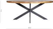 Eetkamertafel - Ovaal - 4 personen - Mangohout - 260x120x77cm