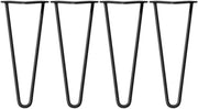 Haarspeld Tafelpoten 30cm - 4 Stuks Zware Metalen Poten - Voor Bureau, Bank & Doe-Het-Zelf Projecten - Inclusief Schroeven