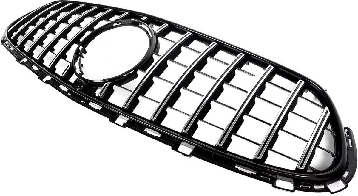 Voorbumper - Voor Mercedes E-Klasse W212 2014-2016 - Auto accessoires - GT Grille - Kapgrille - Gloss Zwart