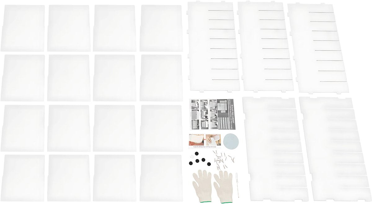 Documenten organizer - Bureau organisator - Bureau accessoires - Brievenbak - Voor Kantoor, Thuis en School - 100x30x61 cm - Wit