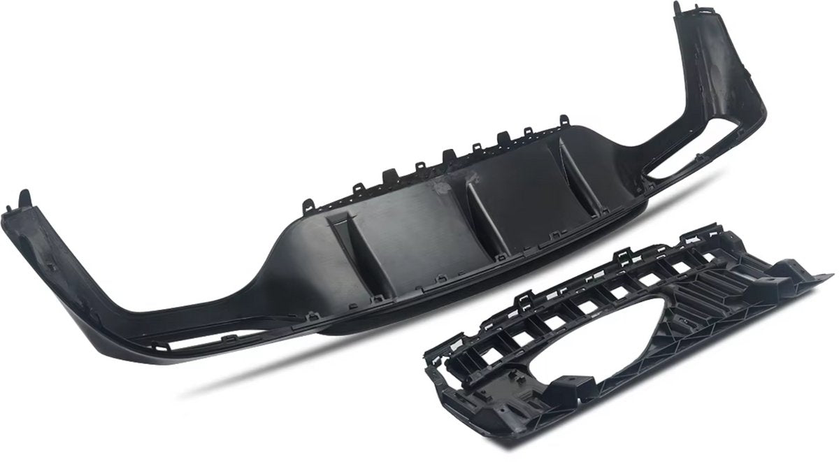 Achterbumper Diffuser met Uitlaat Tips - Voor Mercedes E-Klasse W213 E300/E43 (2016-2020) - Zwart - Auto Accessoires