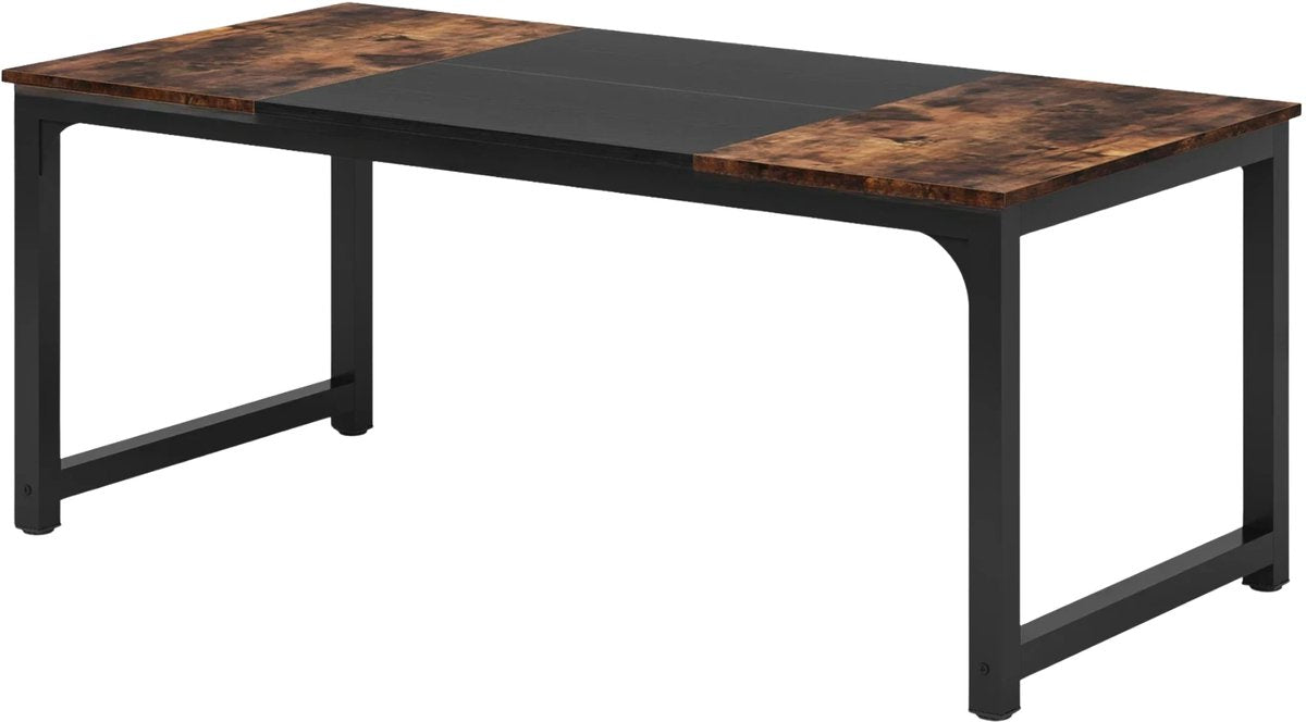 Eettafel Milano - 160cm - Voor 6 personen - Voor Keuken of eetkamer - Bruin - 160 cm (B) × 80 cm (D) × 75 cm (H)