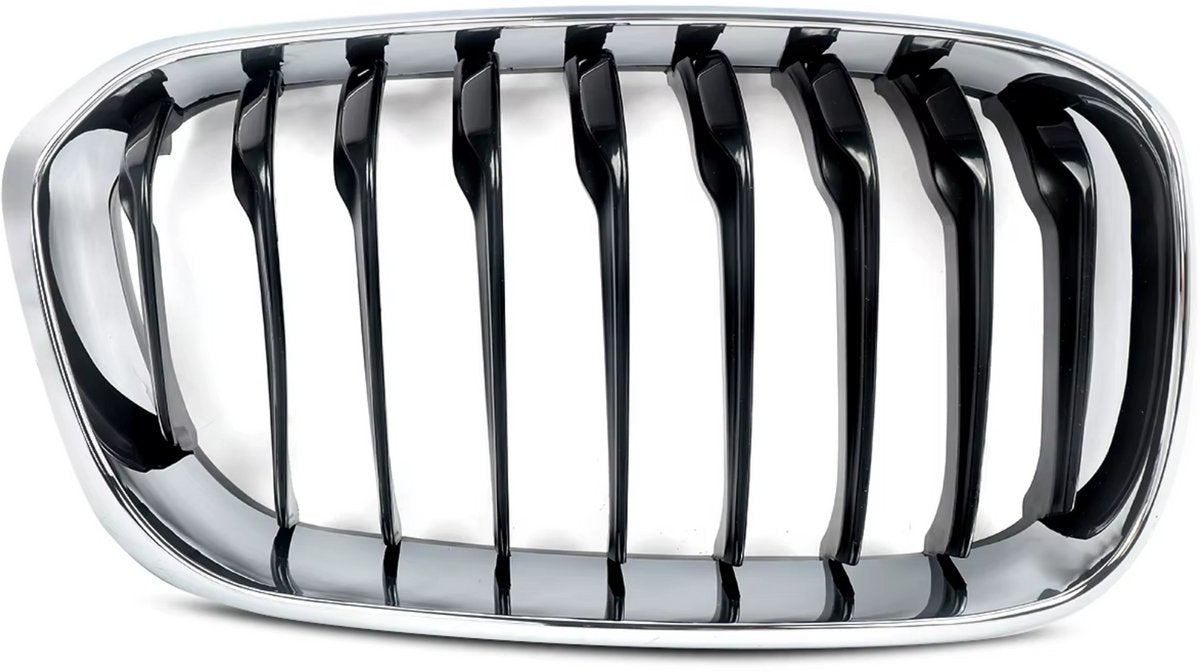 Front Niergrille - Chroom + Zwart - Auto accessoires - Voor BMW 1 Serie F20/F21 LCI (2015-2019)