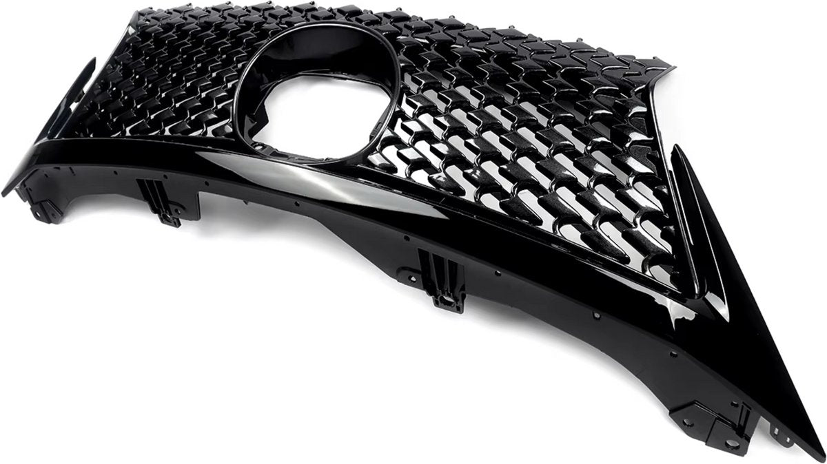 Voorbumper Grille - Voor Lexus CT200H (2014-2017) - Bovenste + Onderste Grillmontage - Glanzend Zwart